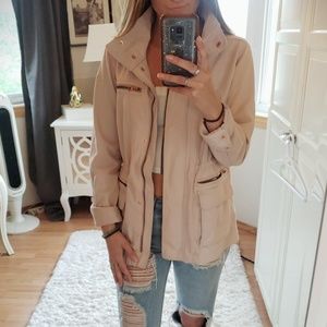 GAP utility jacket in blush pink